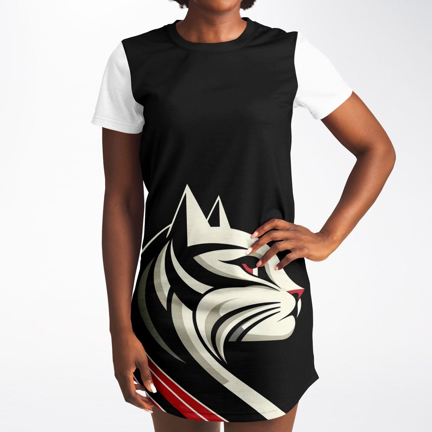 Fierce Feline T-Shirt Dress - Bold Style, Everyday Comfort