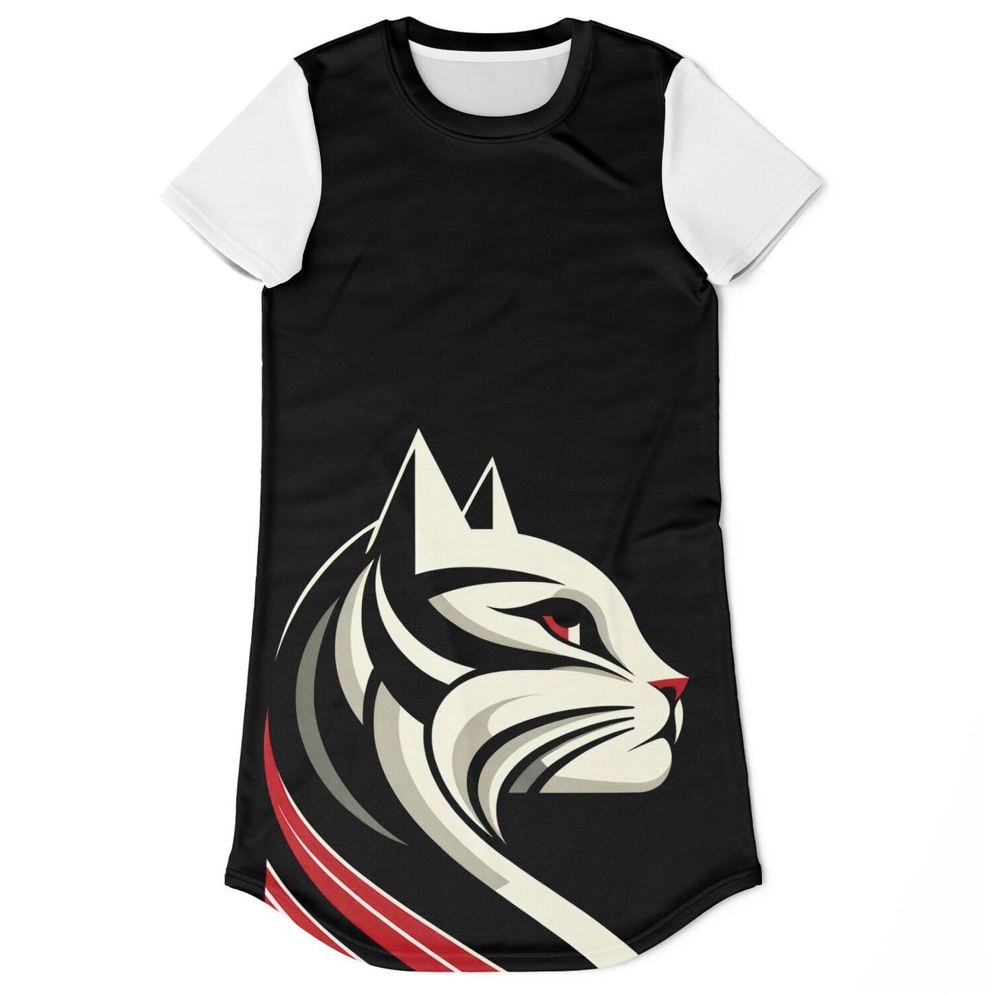 Fierce Feline T-Shirt Dress - Bold Style, Everyday Comfort