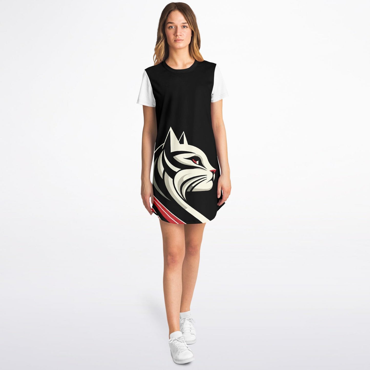 Fierce Feline T-Shirt Dress - Bold Style, Everyday Comfort